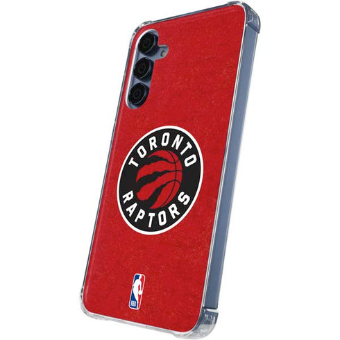NBA Toronto Raptors Distressed Galaxy A55 5G Clear Case