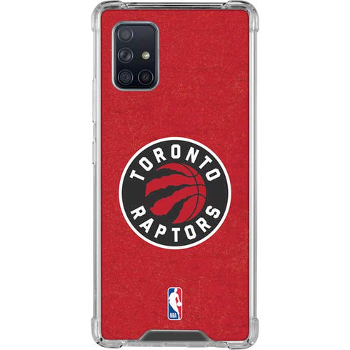 NBA Toronto Raptors Distressed Galaxy A71 5G Clear Case