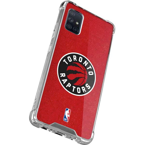 NBA Toronto Raptors Distressed Galaxy A71 5G Clear Case