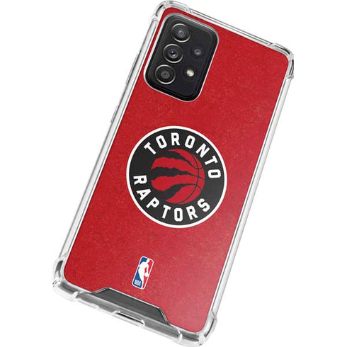 NBA Toronto Raptors Distressed Galaxy A72 5G Clear Case