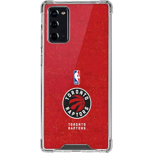 NBA Toronto Raptors Distressed Galaxy Note20 5G Clear Case