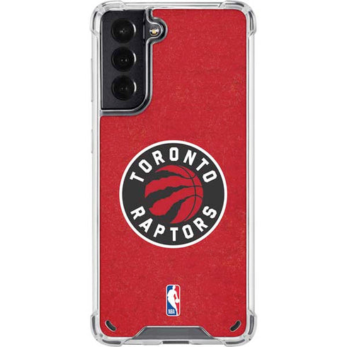 NBA Toronto Raptors Distressed Galaxy S21 5G Clear Case
