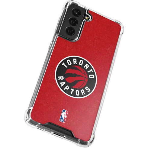 NBA Toronto Raptors Distressed Galaxy S21 FE Clear Case