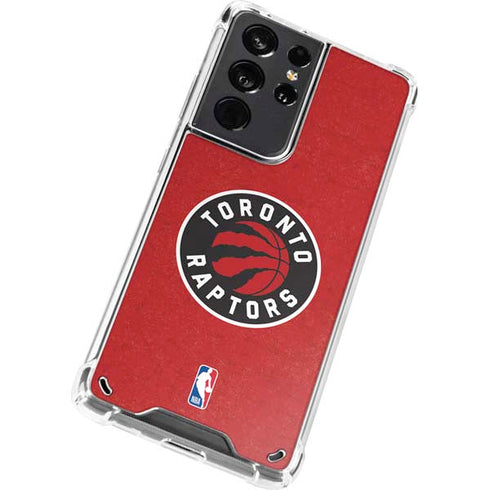 NBA Toronto Raptors Distressed Galaxy S21 Ultra 5G Clear Case