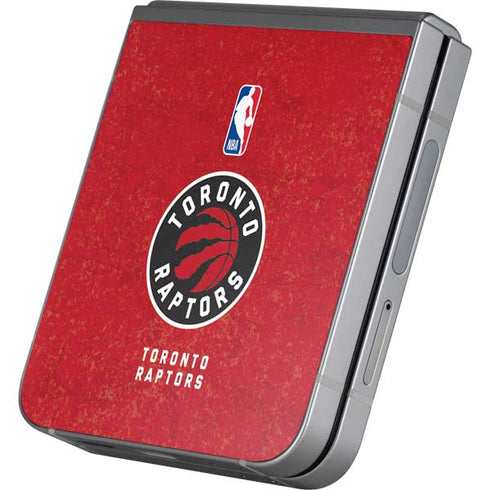 NBA Toronto Raptors Distressed Galaxy Z Flip6 Skin