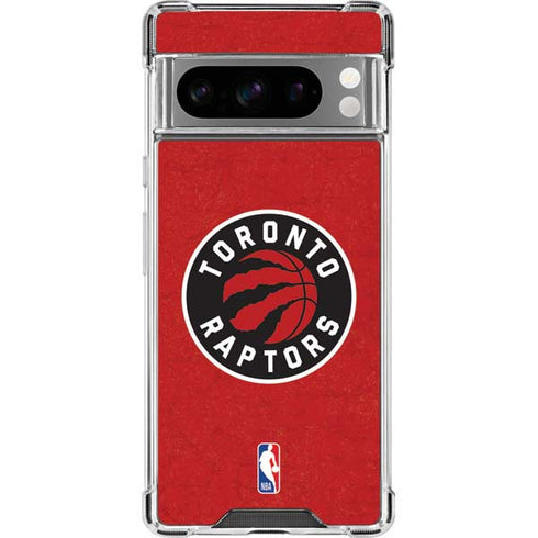 NBA Toronto Raptors Distressed Google Pixel 8 Pro Clear Case