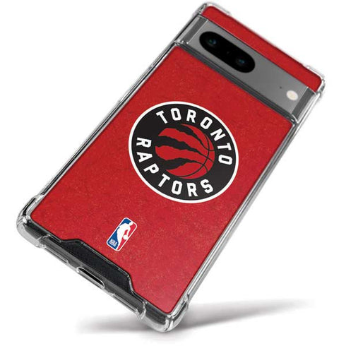 NBA Toronto Raptors Distressed Google Pixel 8a Clear Case