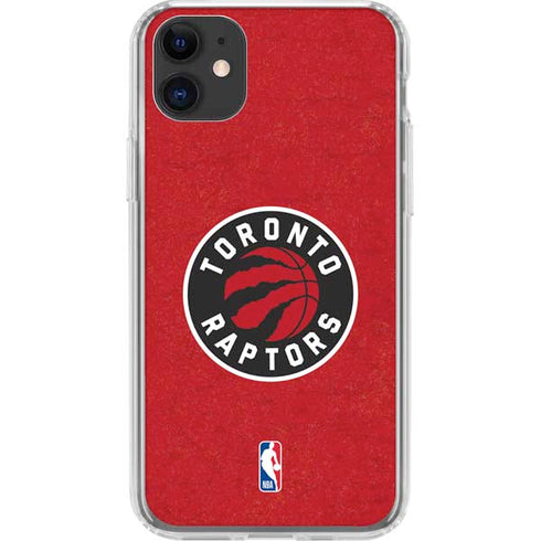 NBA Toronto Raptors Distressed iPhone 11 Clear Case
