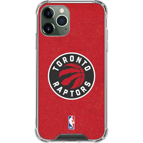 NBA Toronto Raptors Distressed iPhone 12 Pro Clear Case