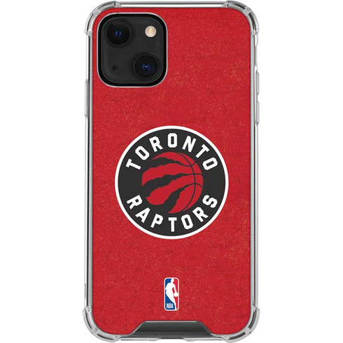 NBA Toronto Raptors Distressed iPhone 13 Clear Case