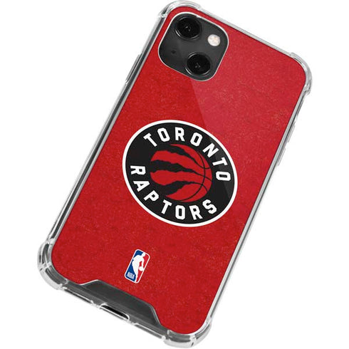 NBA Toronto Raptors Distressed iPhone 13 Mini Clear Case