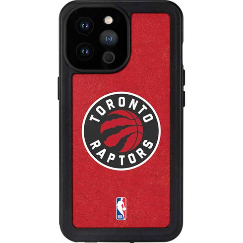 NBA Toronto Raptors Distressed iPhone 14 Pro Max Waterproof Case