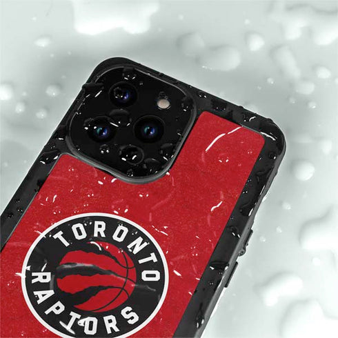 NBA Toronto Raptors Distressed iPhone 14 Pro Max Waterproof Case
