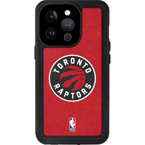 NBA Toronto Raptors Distressed iPhone 14 Pro Waterproof Case