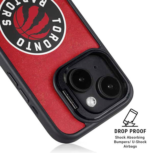 NBA Toronto Raptors Distressed iPhone 15 Plus Kickstand Case