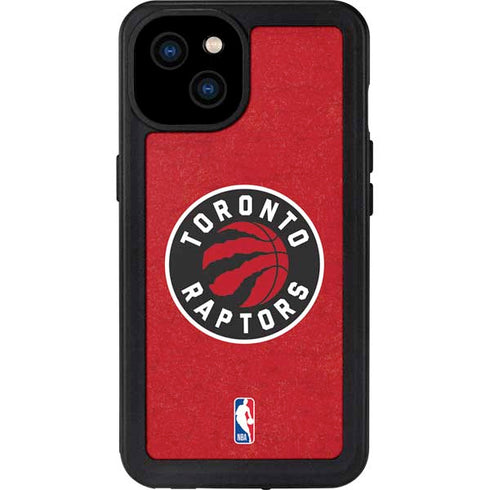 NBA Toronto Raptors Distressed iPhone 15 Plus Waterproof Case