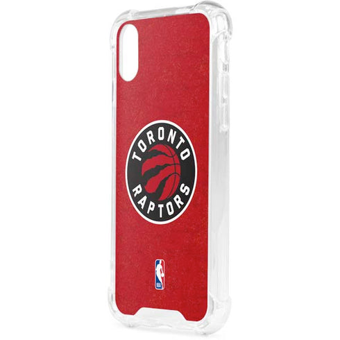 NBA Toronto Raptors Distressed iPhone XS Clear Case