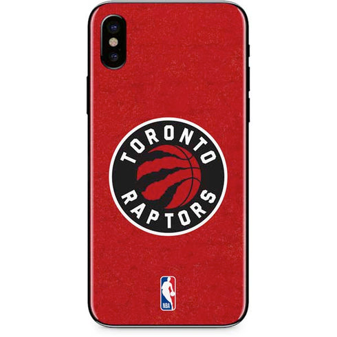 NBA Toronto Raptors Distressed iPhone XS Skin