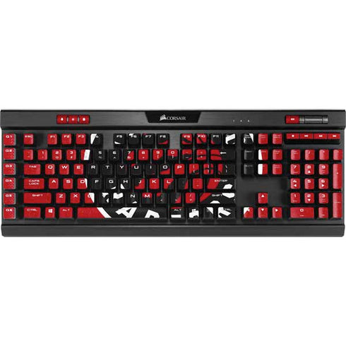 NBA Toronto Raptors Distressed K95 RGB PLATINUM Mechanical Gaming Keyboard Skin