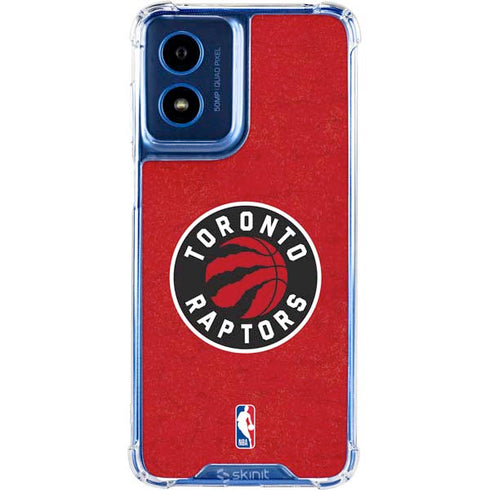 NBA Toronto Raptors Distressed Moto G 5G (2024) Clear Case