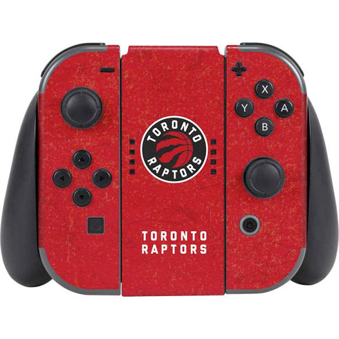 NBA Toronto Raptors Distressed Nintendo Switch (2017-2021) Joy-Con Controller Skin