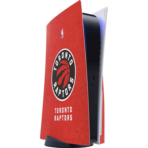 NBA Toronto Raptors Distressed PS5 Console Skin