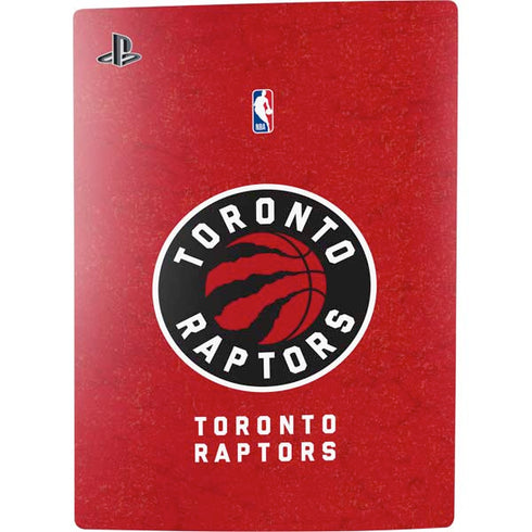 NBA Toronto Raptors Distressed PS5 Console Skin