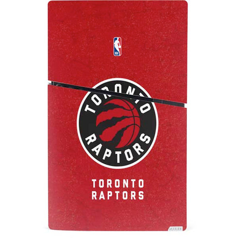 NBA Toronto Raptors Distressed PS5 Slim Digital Edition Bundle Skin