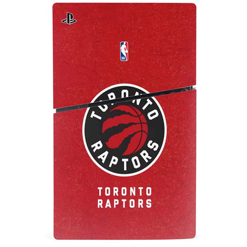 NBA Toronto Raptors Distressed PS5 Slim Digital Edition Console Skin