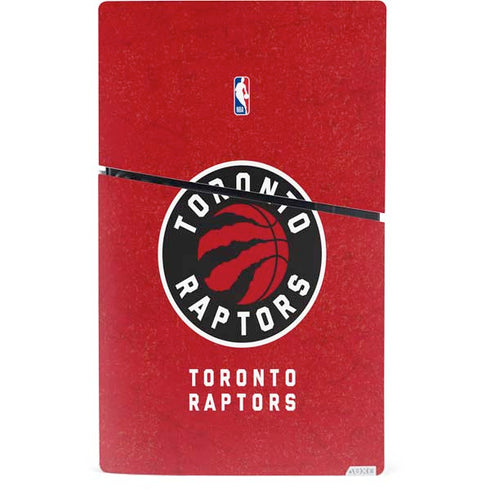 NBA Toronto Raptors Distressed PS5 Slim Digital Edition Console Skin