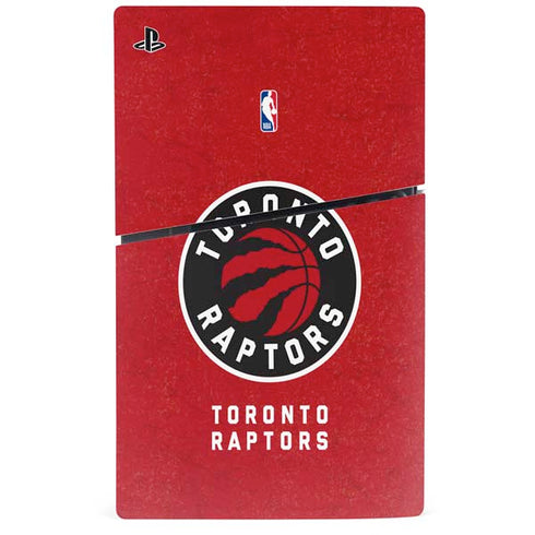 NBA Toronto Raptors Distressed PS5 Slim Disk Bundle Skin