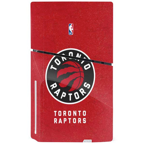 NBA Toronto Raptors Distressed PS5 Slim Disk Bundle Skin