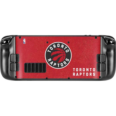 NBA Toronto Raptors Distressed Steam Deck Handheld Gaming Computer OLED Skin