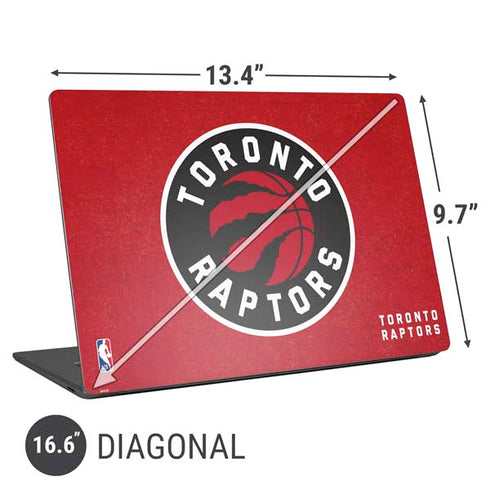 NBA Toronto Raptors Distressed Universal Laptop 16.6in (13.4 x 9.7in) Skin