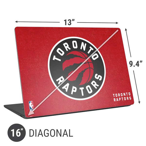 NBA Toronto Raptors Distressed Universal Laptop 16in (13 x 9.4in) Skin