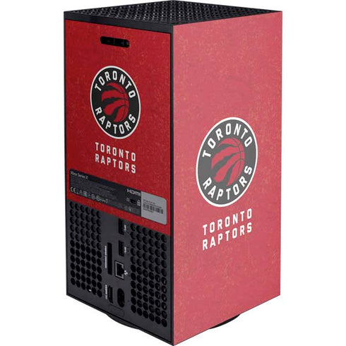 NBA Toronto Raptors Distressed Xbox Series X Console Skin