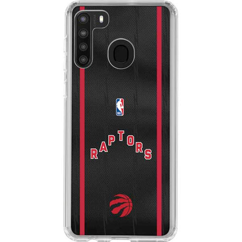 NBA Toronto Raptors Jersey Galaxy A21 Clear Case