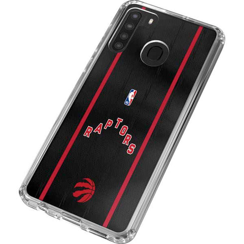 NBA Toronto Raptors Jersey Galaxy A21 Clear Case