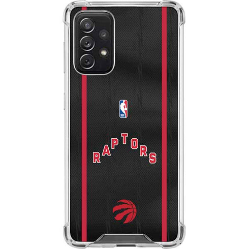 NBA Toronto Raptors Jersey Galaxy A72 5G Clear Case