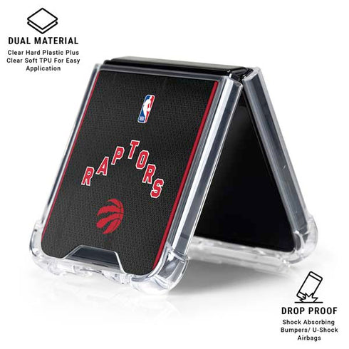 NBA Toronto Raptors Jersey Galaxy Z Flip6 Clear Case