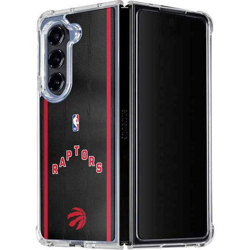 NBA Toronto Raptors Jersey Galaxy Z Fold5 5G Clear Case