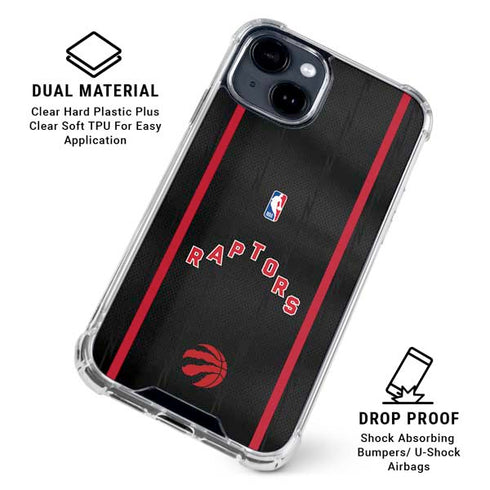NBA Toronto Raptors Jersey iPhone 15 Plus Clear Case