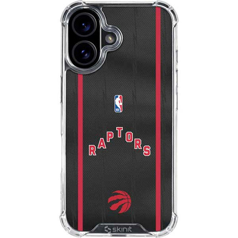 NBA Toronto Raptors Jersey iPhone 16 Plus Clear Case