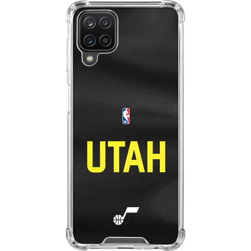 NBA Utah Jazz Jersey Galaxy A12 Clear Case