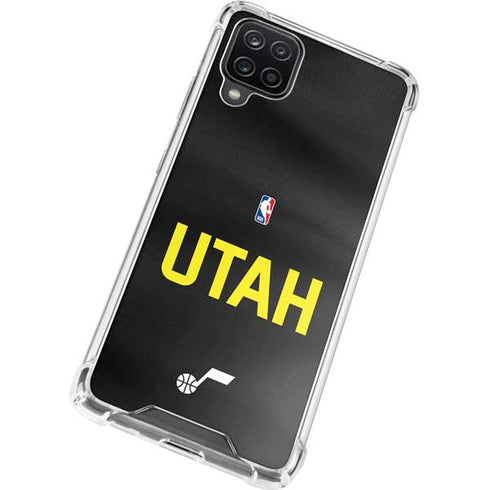 NBA Utah Jazz Jersey Galaxy A12 Clear Case