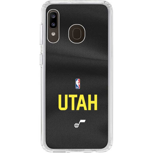 NBA Utah Jazz Jersey Galaxy A20 Clear Case