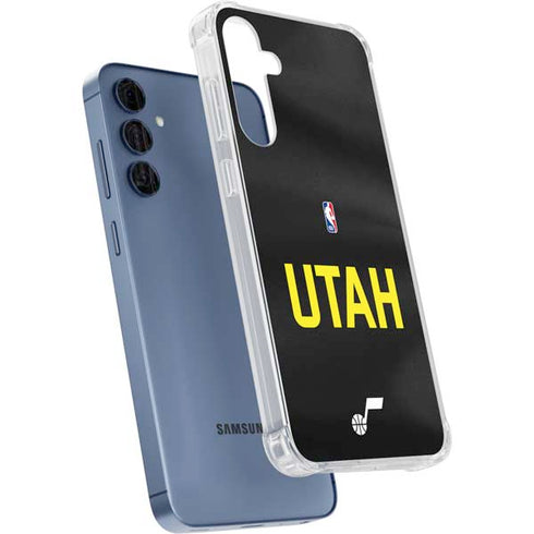 NBA Utah Jazz Jersey Galaxy A55 5G Clear Case