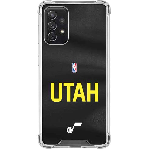 NBA Utah Jazz Jersey Galaxy A72 5G Clear Case