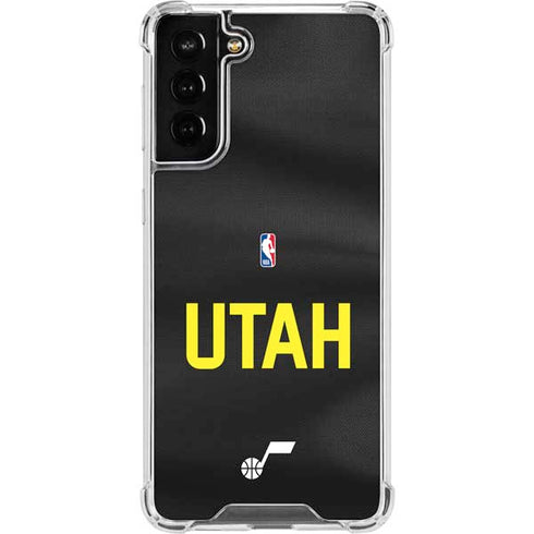 NBA Utah Jazz Jersey Galaxy S21 FE Clear Case