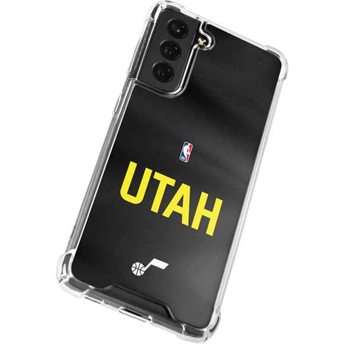 NBA Utah Jazz Jersey Galaxy S21 FE Clear Case